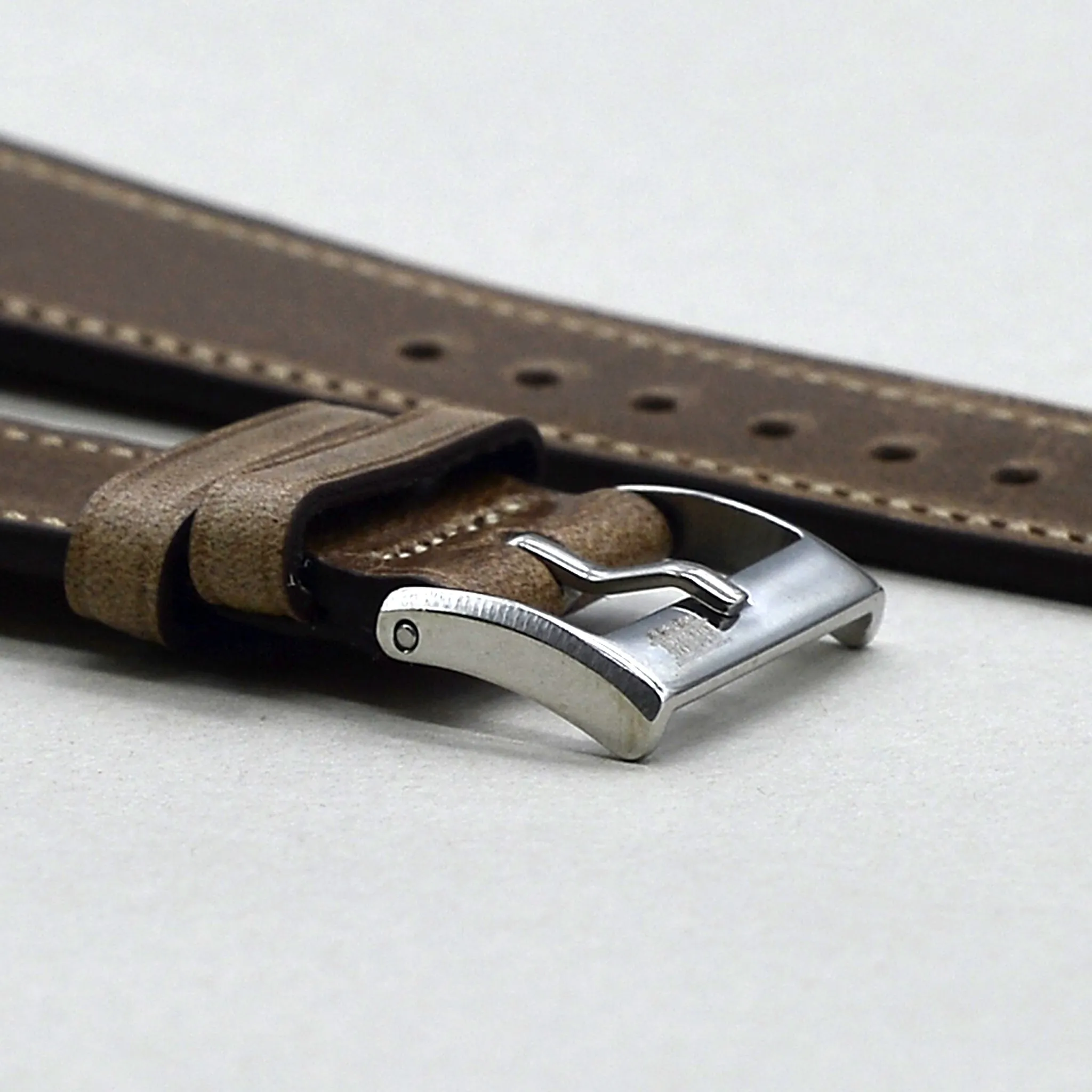 BLUE GRAY NUBUCK CALF STANDARD STRAP
