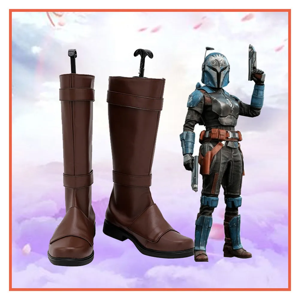 Bo-Katan Kryze Cosplay Shoes Boots Halloween Costumes Accessory Custom Made