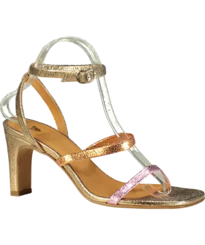 Bobbie's Metallic Casey Crinkle Candy Wrappers Sandals UK 6 EU 39 👠