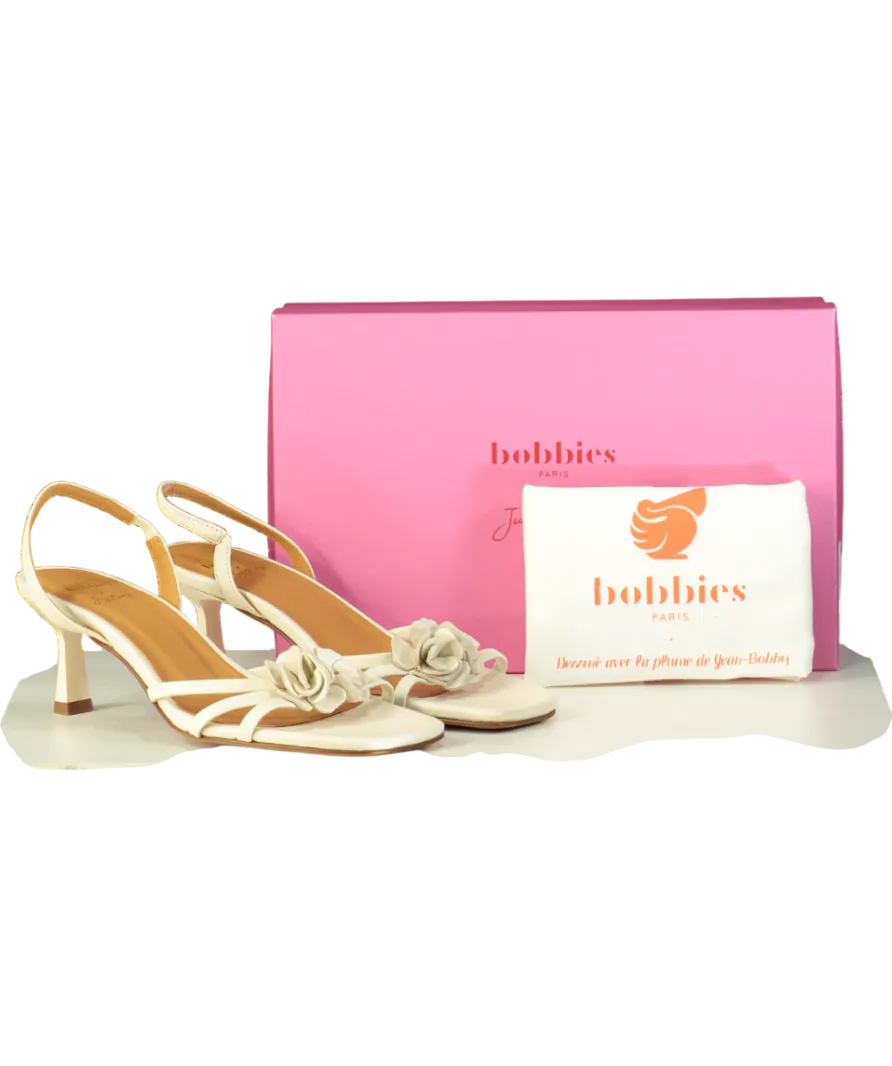 Bobbie's White Nozze Flower Sandals UK 6 EU 39 👠