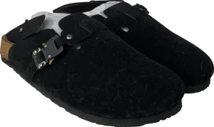 boohooMan Black Faux Suede Mule UK 9 EU 43 👞