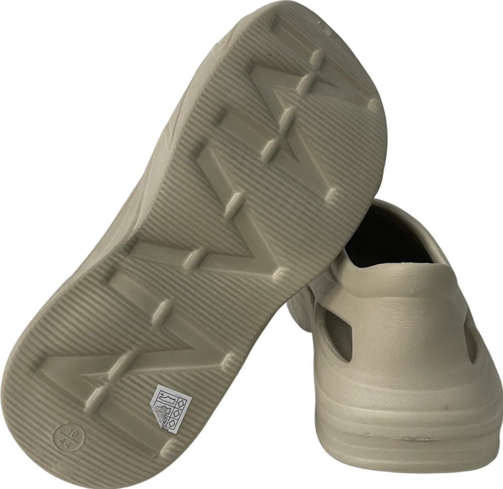 boohooMan Nude Perforated Moulded Mule UK 10 EU 44 👞