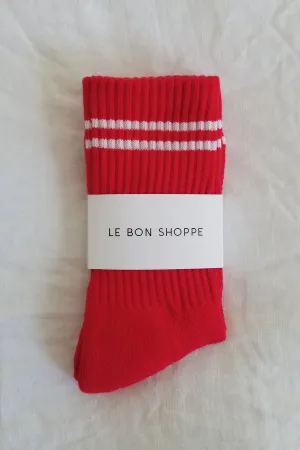 Boyfriend Socks Red
