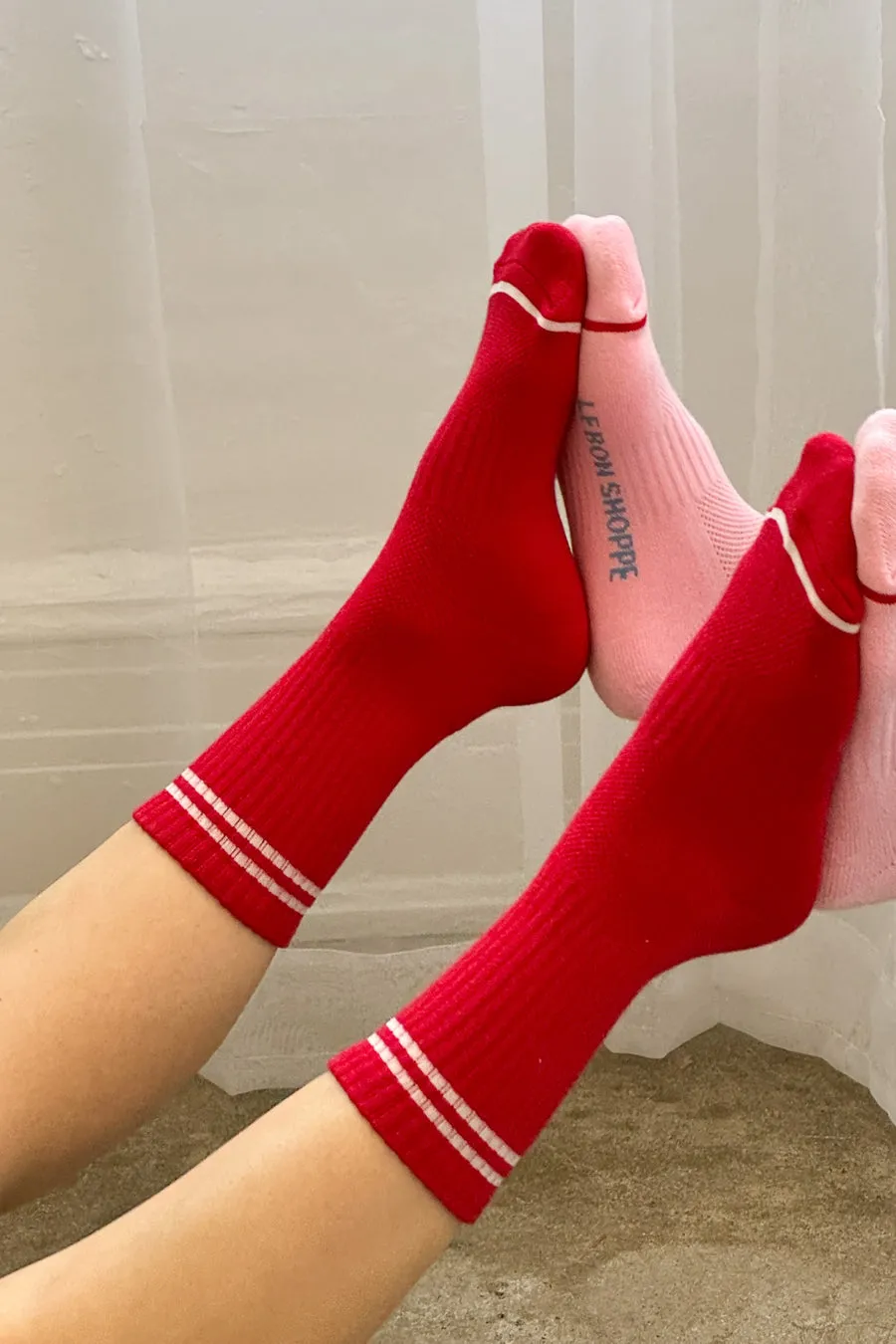 Boyfriend Socks Red