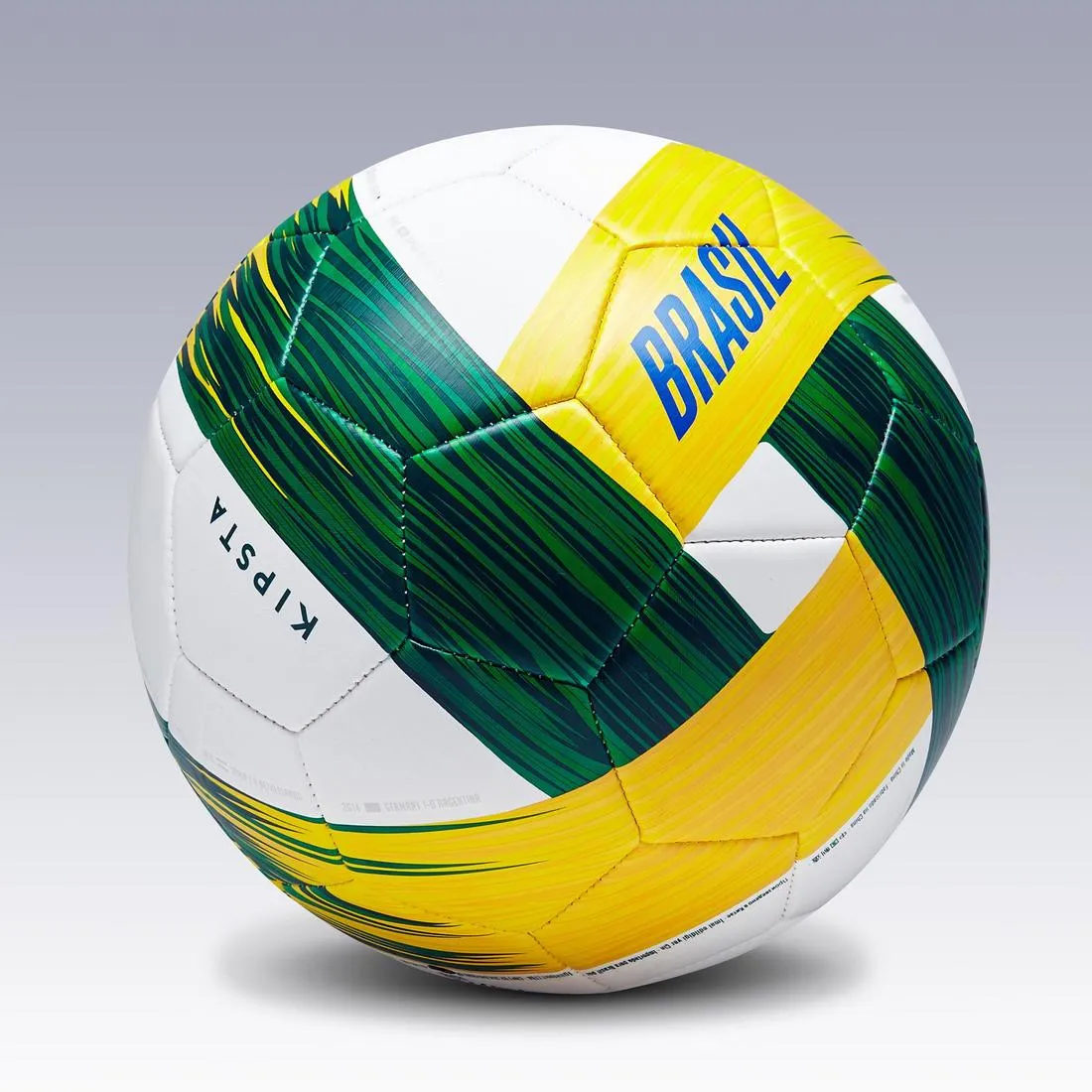 Brazil Football Size 5 - White/Yellow/Green