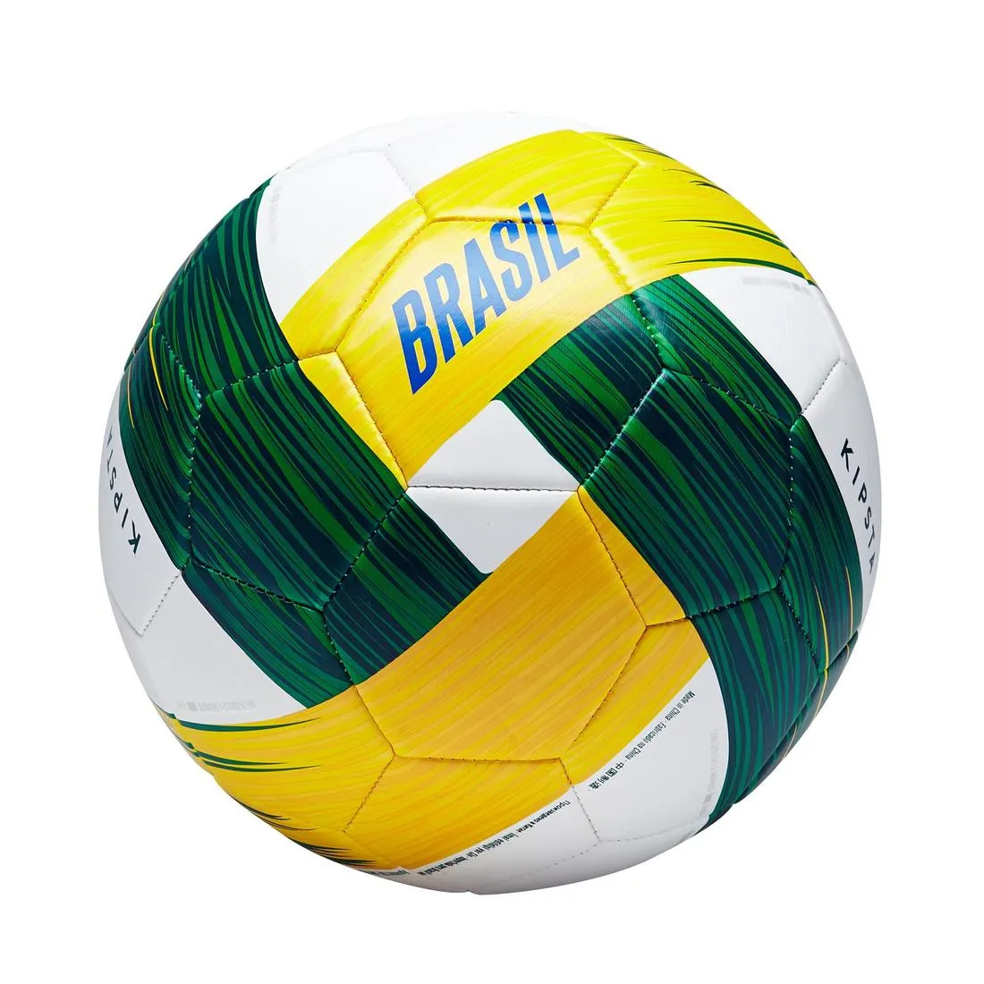 Brazil Football Size 5 - White/Yellow/Green