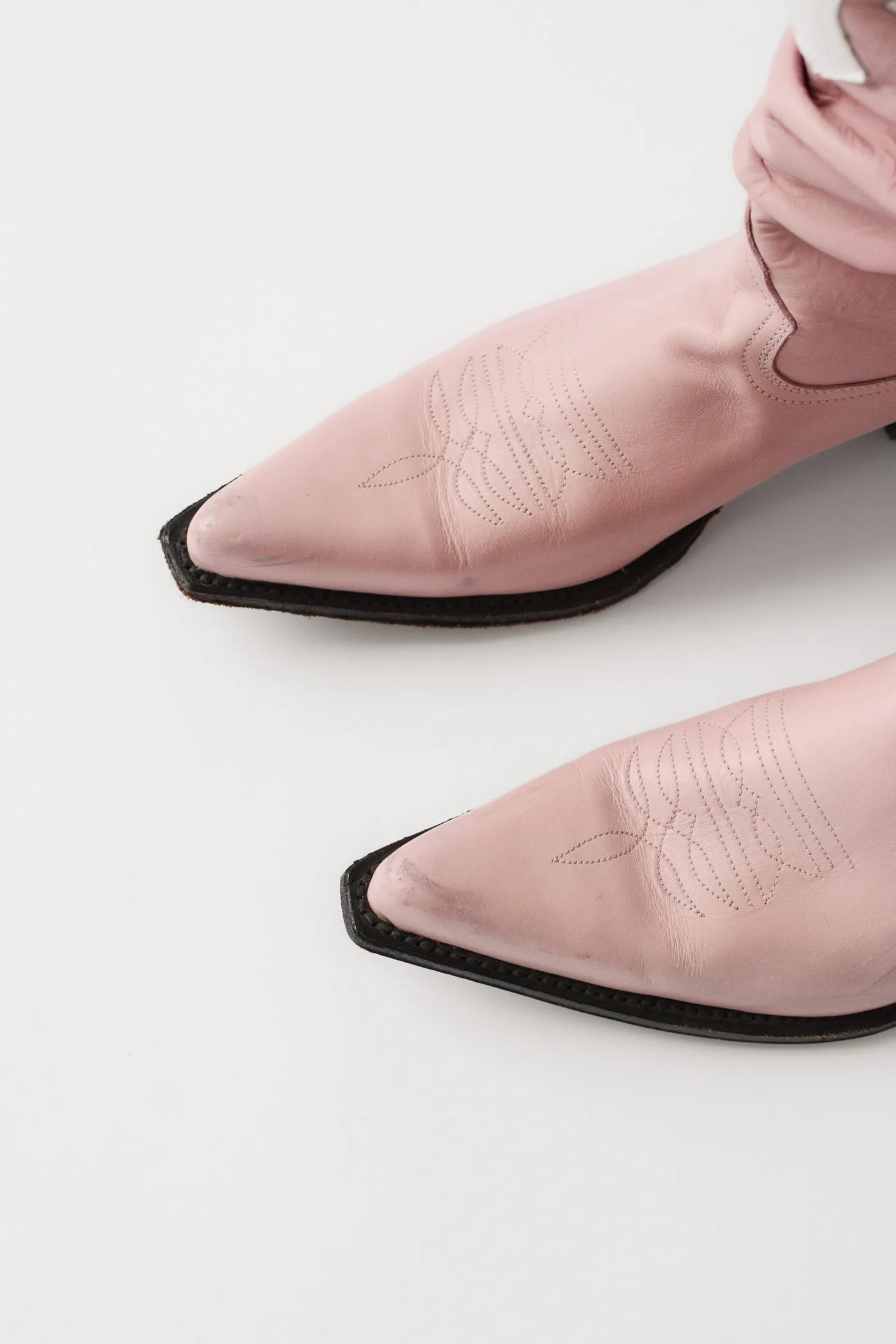 Buffalo Pink Western Ruched Cowboy Boots ~ 41