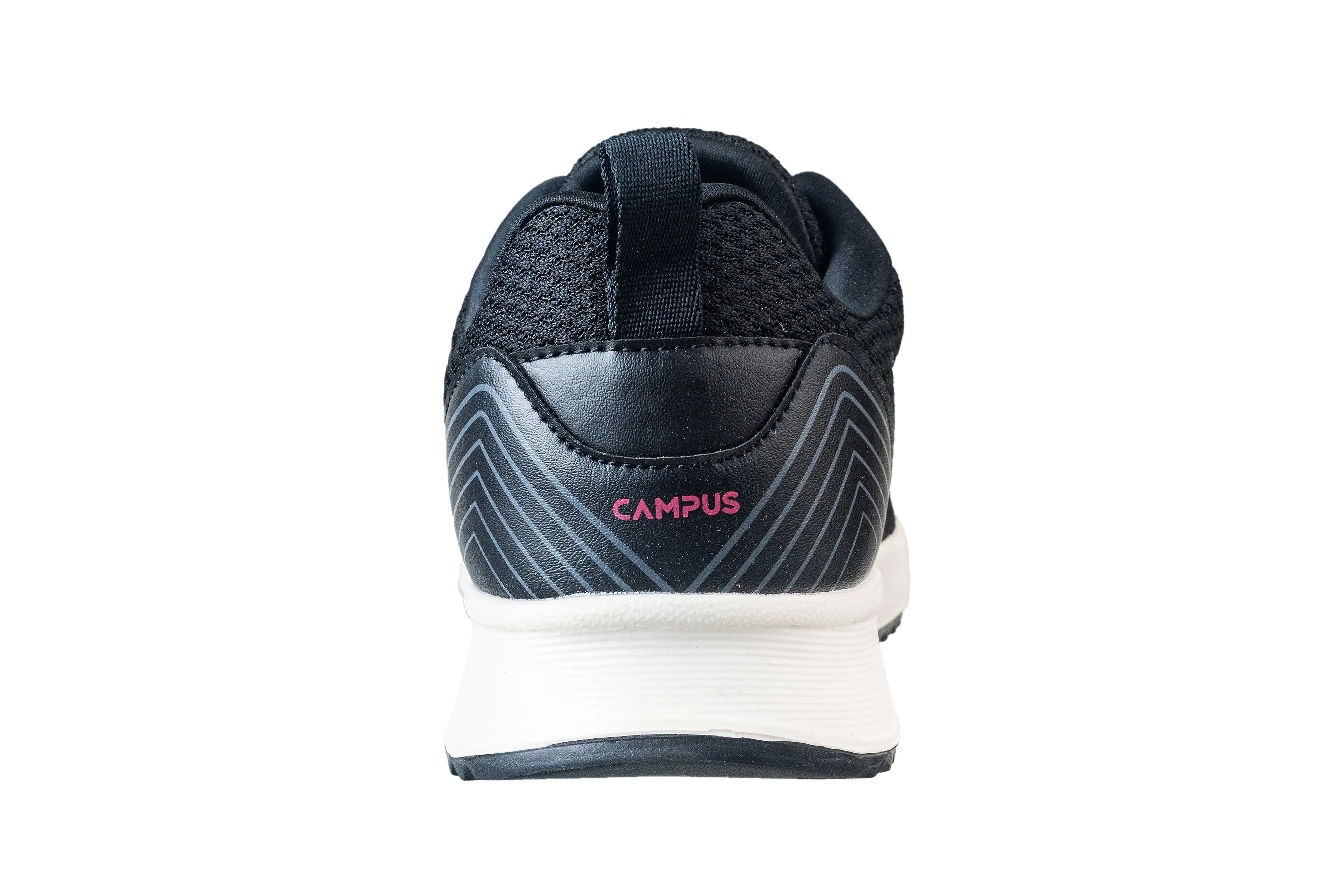 Campus Ladies Black / Rani Sports Shoe