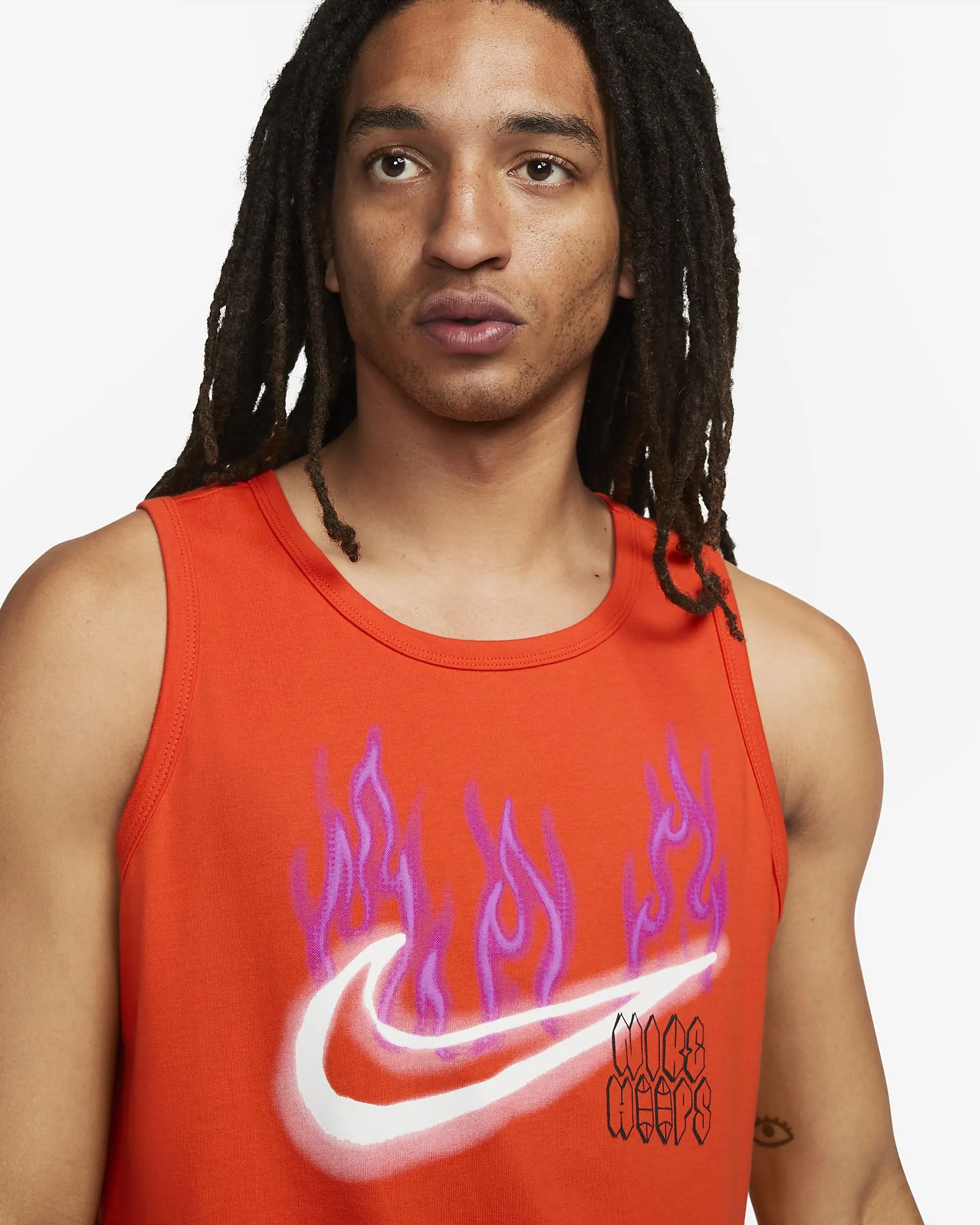 Canotta da basket Nike Swoosh – Uomo