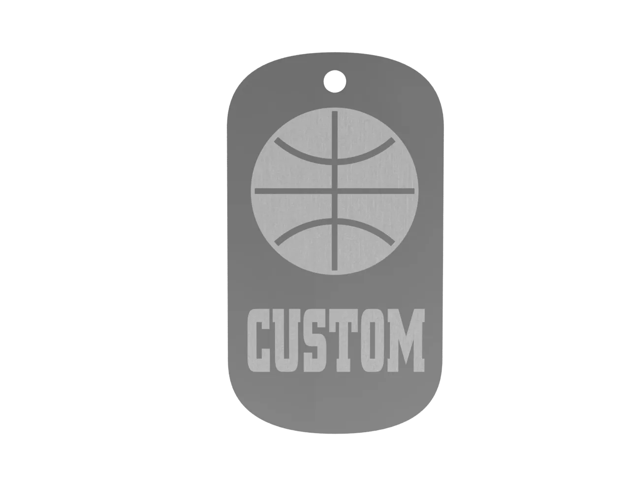 Championship Dog Tag - Basketball