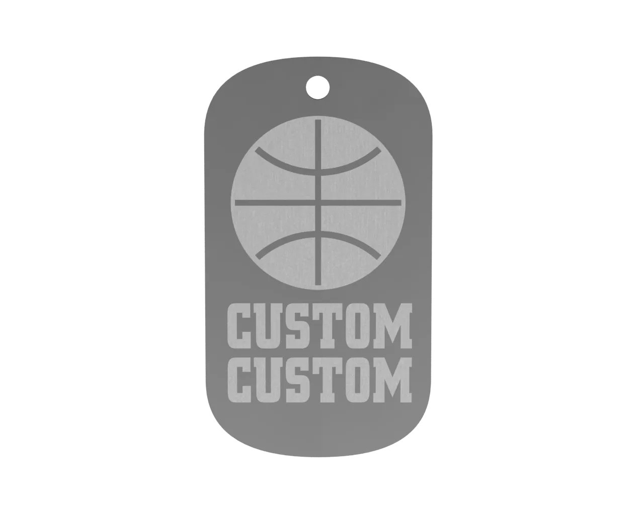 Championship Dog Tag - Basketball