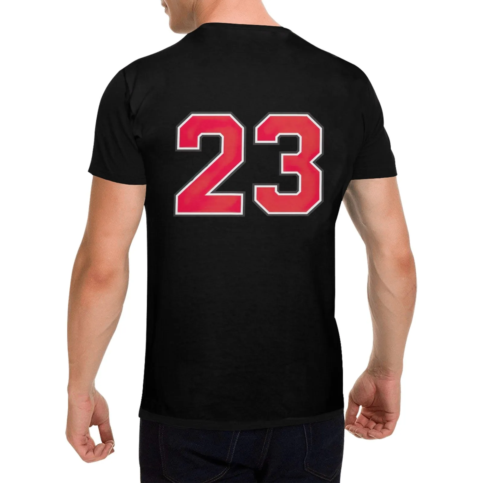 Chicago Bulls 23 Jordan Logo Men's T-shirt 100% Cotton