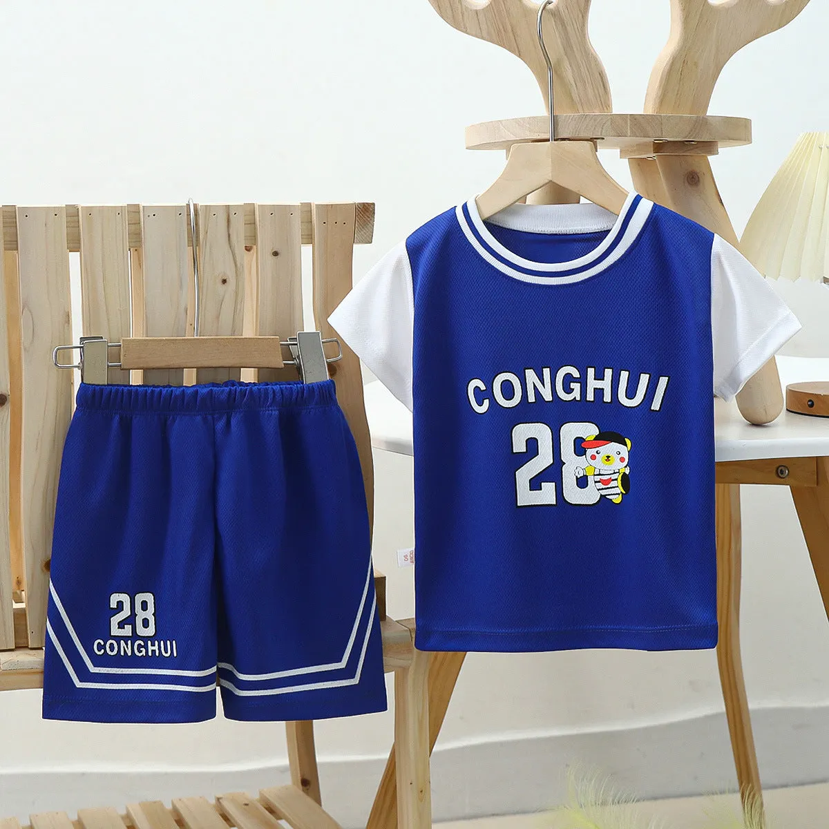 Children's Basketball Wear Boys And Girls Summer Quick-drying Mesh Suit
