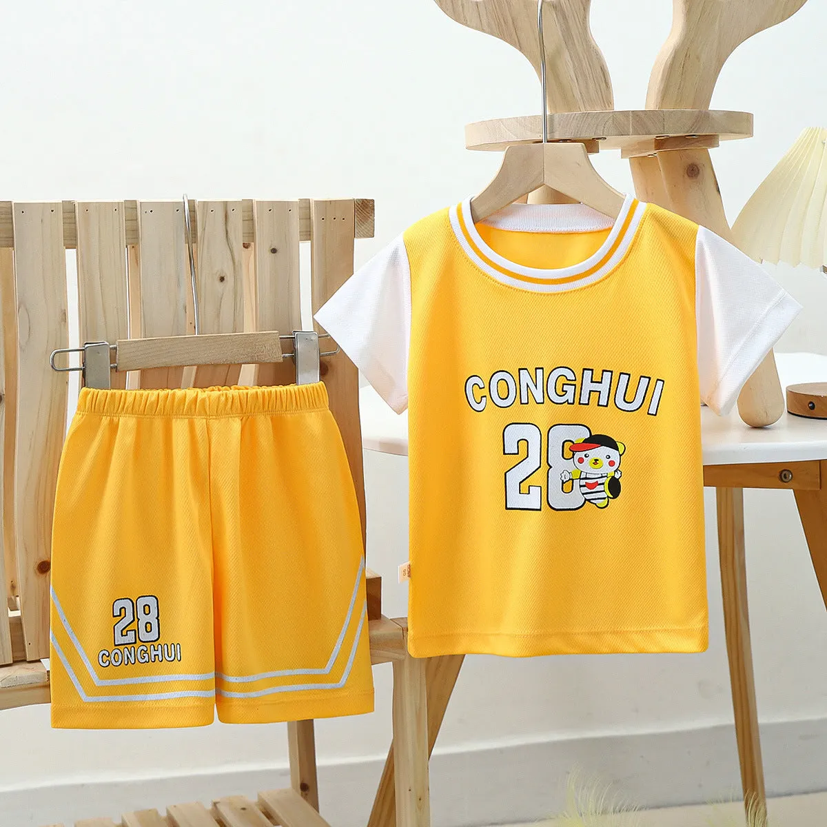 Children's Basketball Wear Boys And Girls Summer Quick-drying Mesh Suit