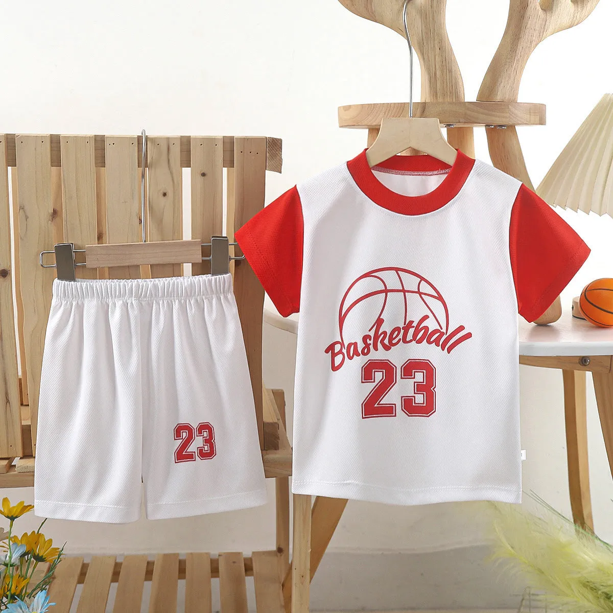 Children's Basketball Wear Boys And Girls Summer Quick-drying Mesh Suit