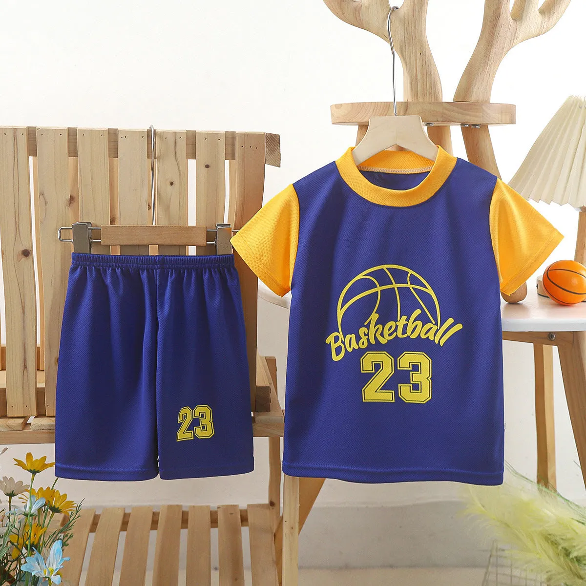 Children's Basketball Wear Boys And Girls Summer Quick-drying Mesh Suit