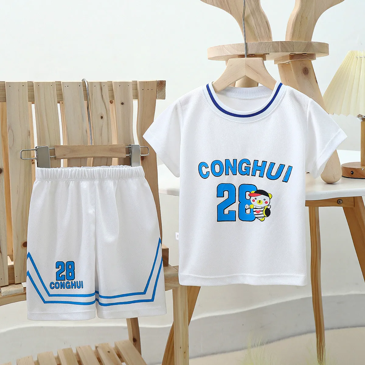 Children's Basketball Wear Boys And Girls Summer Quick-drying Mesh Suit