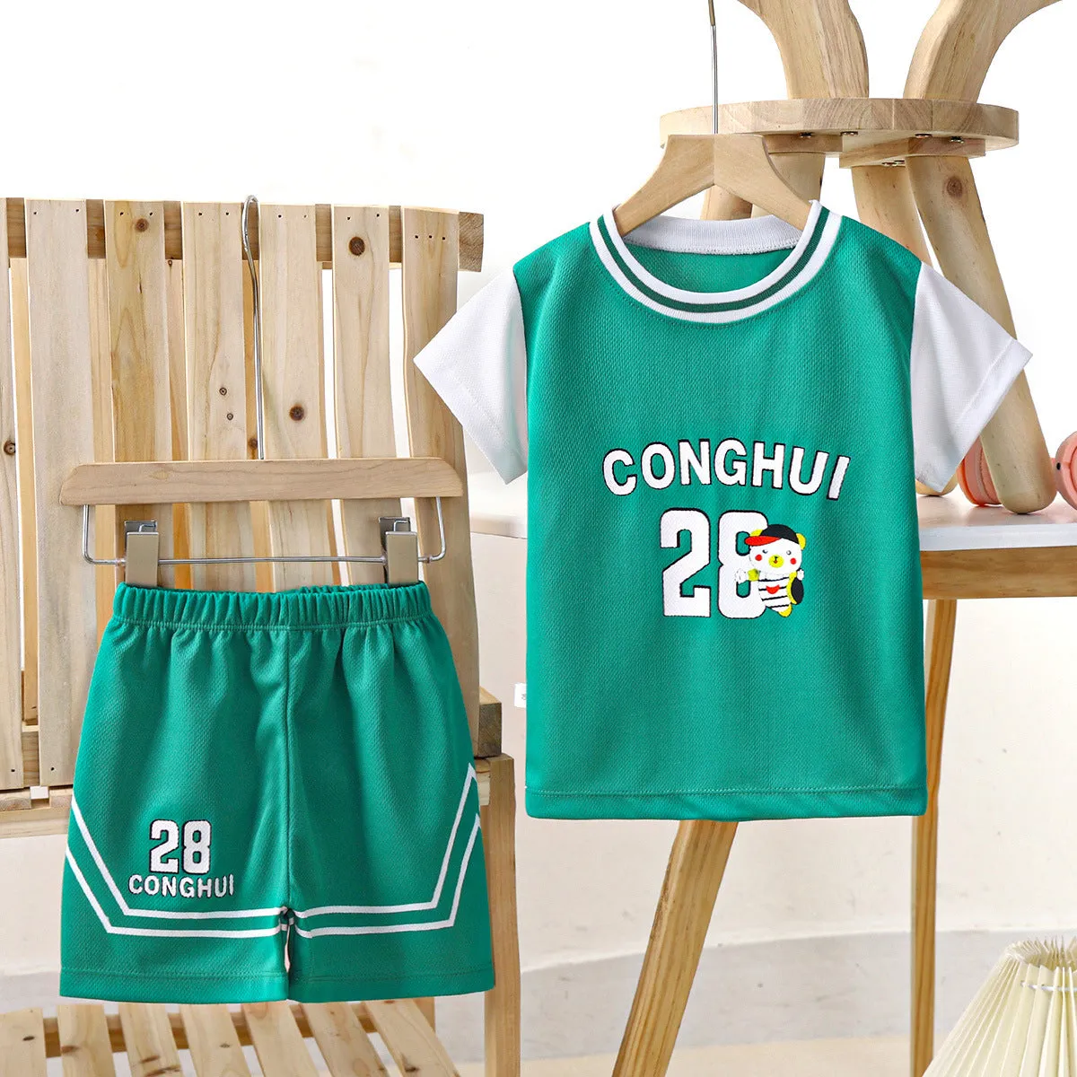 Children's Basketball Wear Boys And Girls Summer Quick-drying Mesh Suit