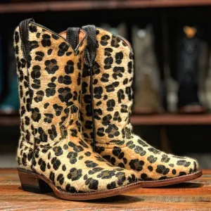 Childrens Tanner Mark Leopard Print  Boots