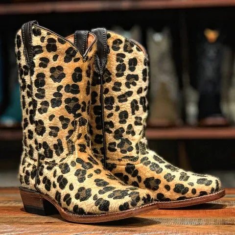 Childrens Tanner Mark Leopard Print  Boots