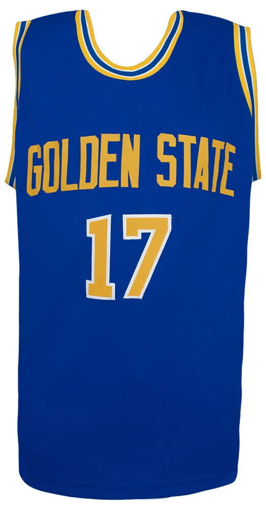 Chris Mullin Signed Blue Custom Basketball Jersey - (SCHWARTZ COA)