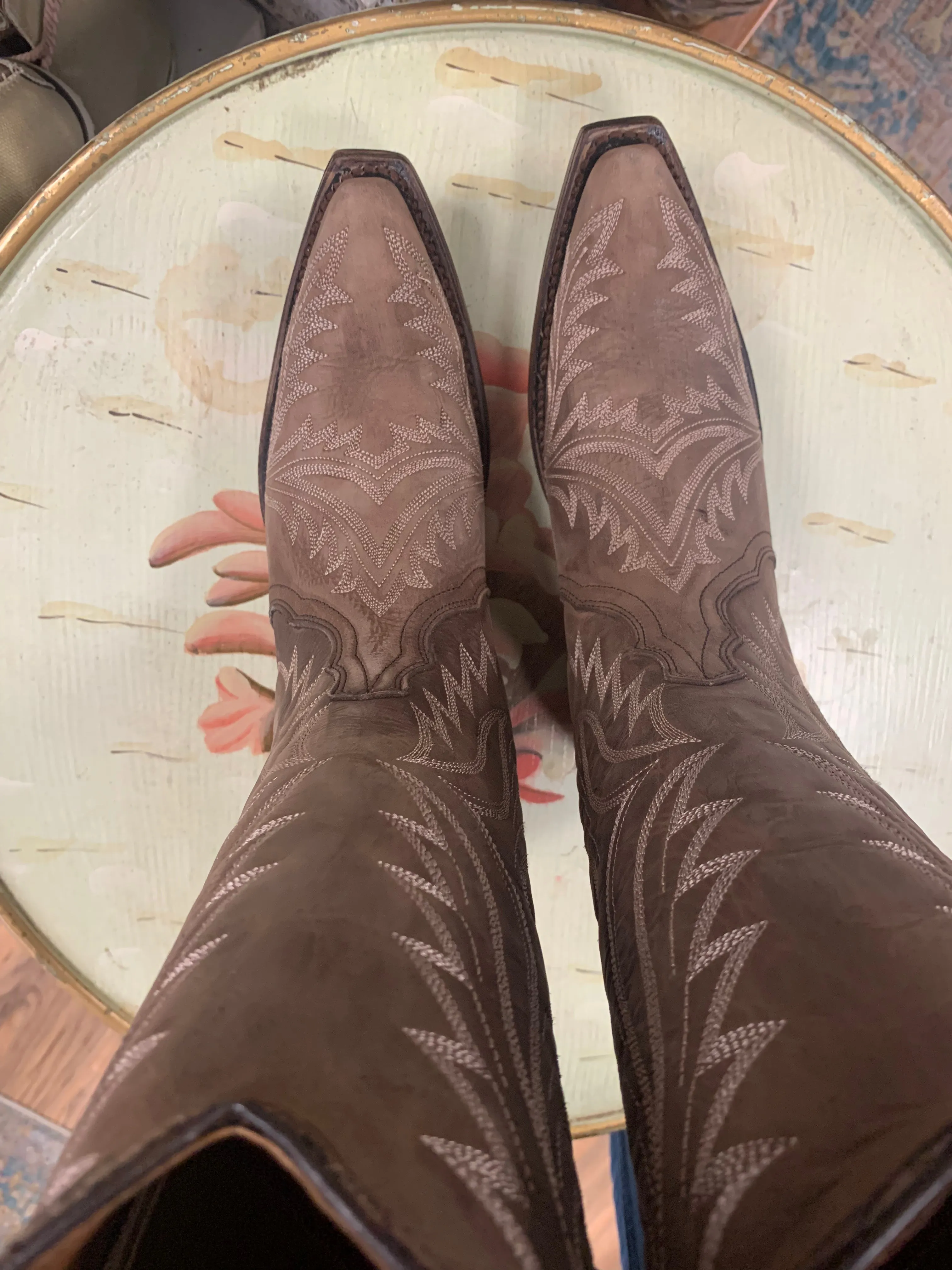 Circle G Women's Sand Embroidery Western Boots - Snip Toe