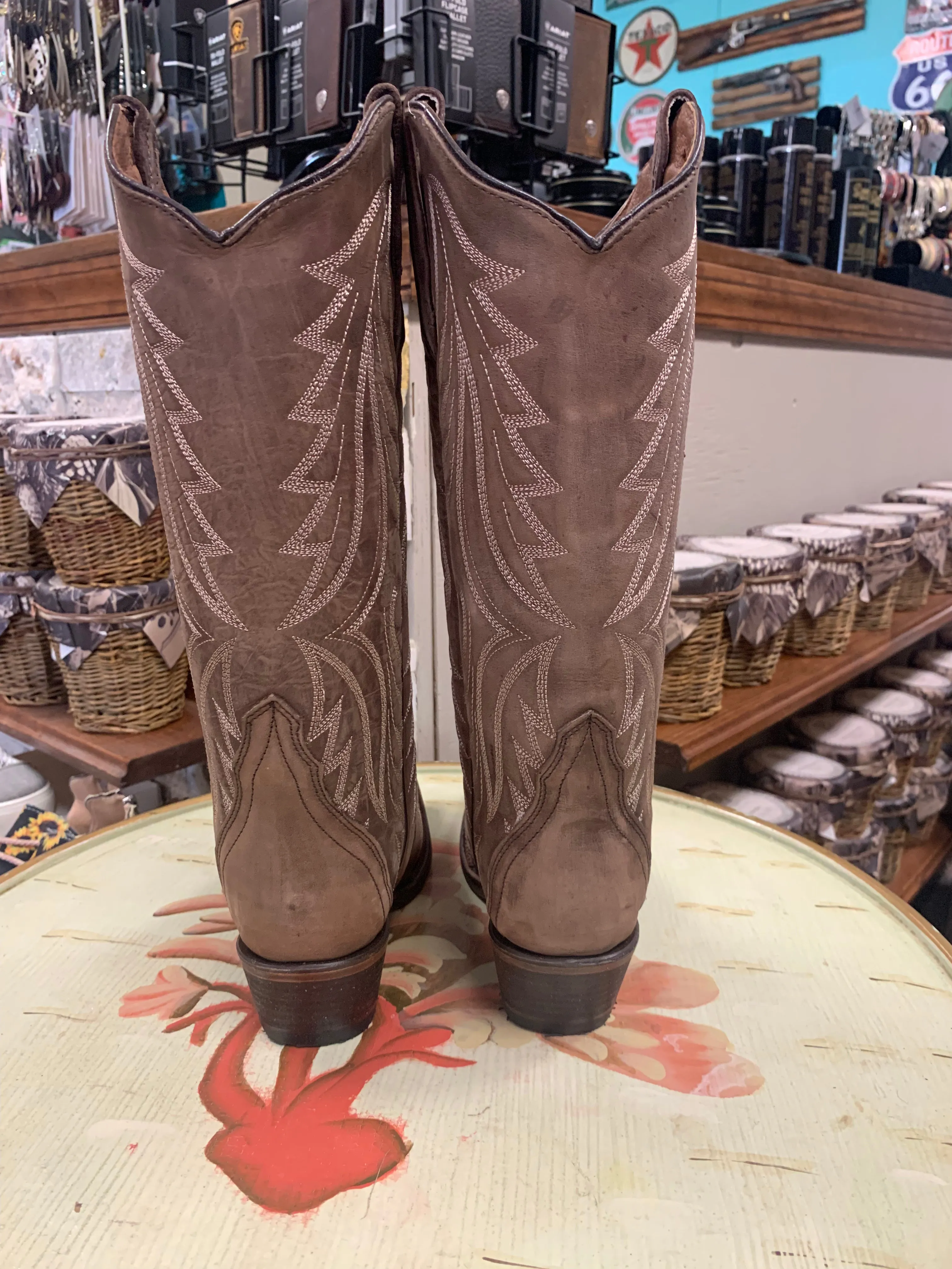 Circle G Women's Sand Embroidery Western Boots - Snip Toe