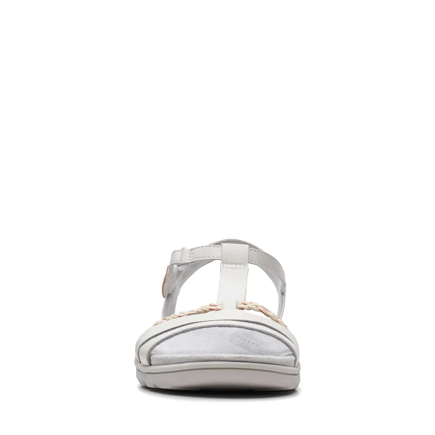 Clarks Amanda Tealite - Sandals - White Leather - 261711265 - E Width (Wide Fit)