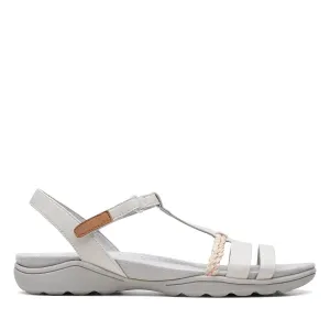Clarks Amanda Tealite - Sandals - White Leather - 261711265 - E Width (Wide Fit)