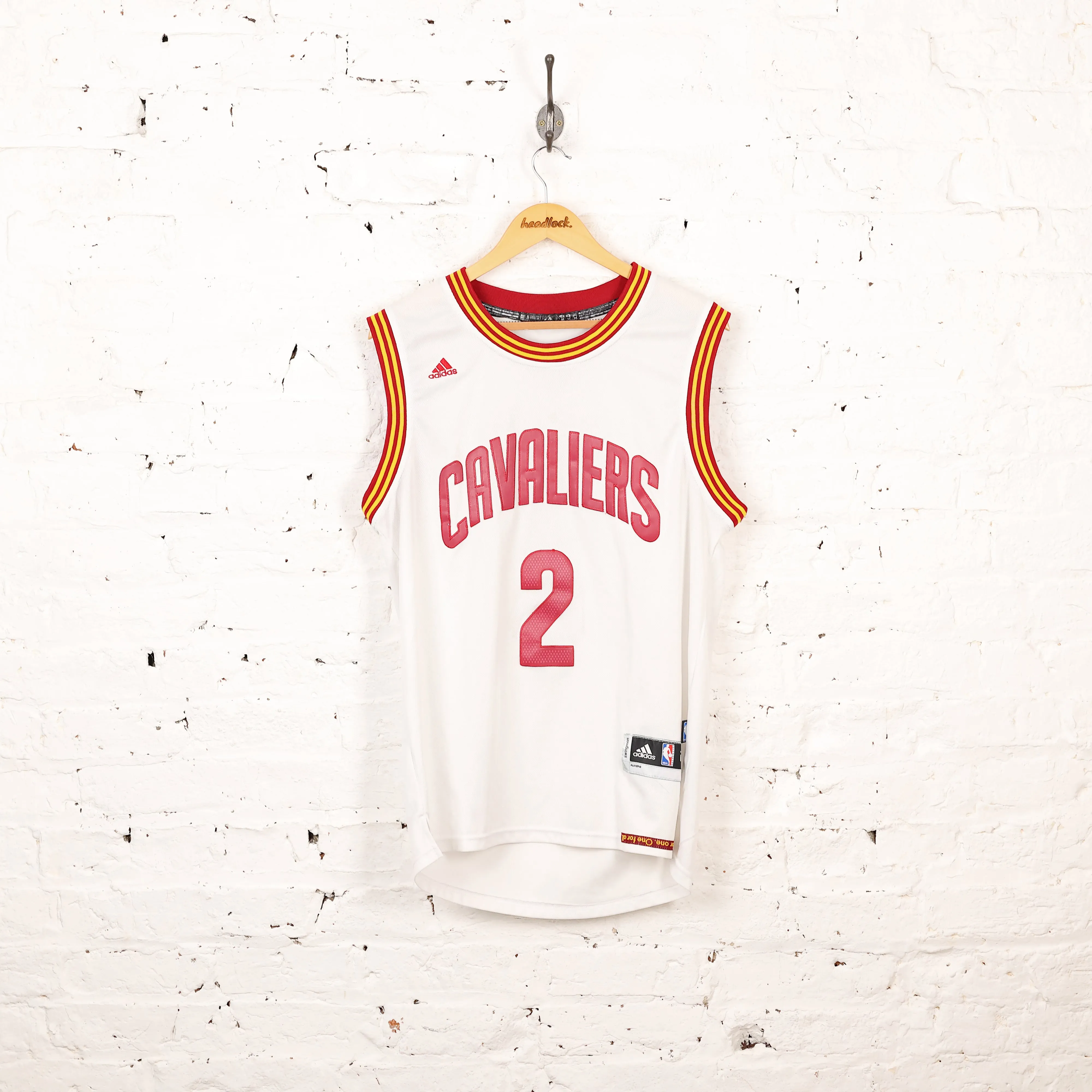 Cleveland Cavaliers Irving Adidas Basketball Vest Jersey - White - M