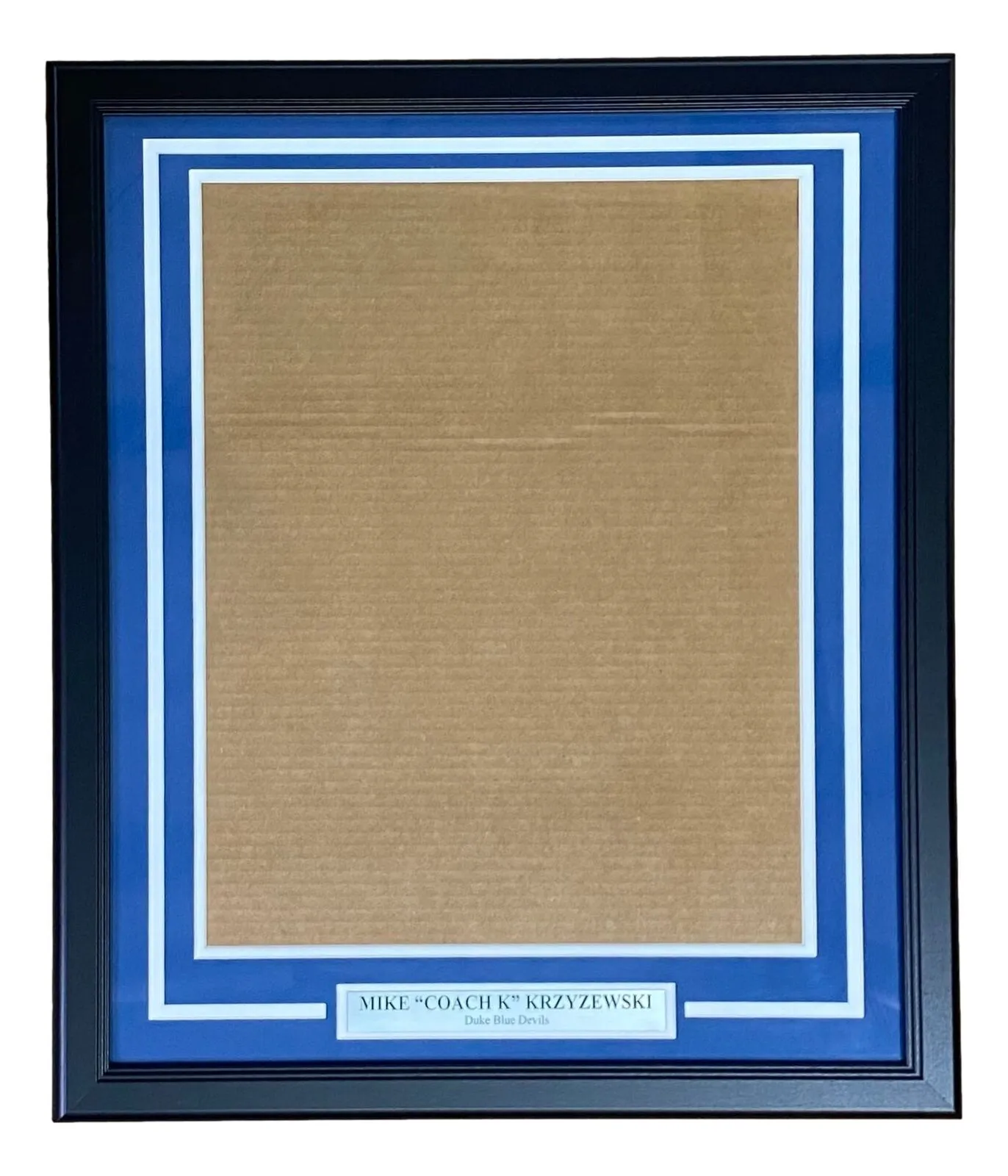 Coach K Mike Krzyzewski Duke 16x20 Vertical Photo Frame Kit