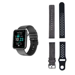 Color: BLACK - Advanced Smartwatch With Three Bands And Wellness   Activity Trac