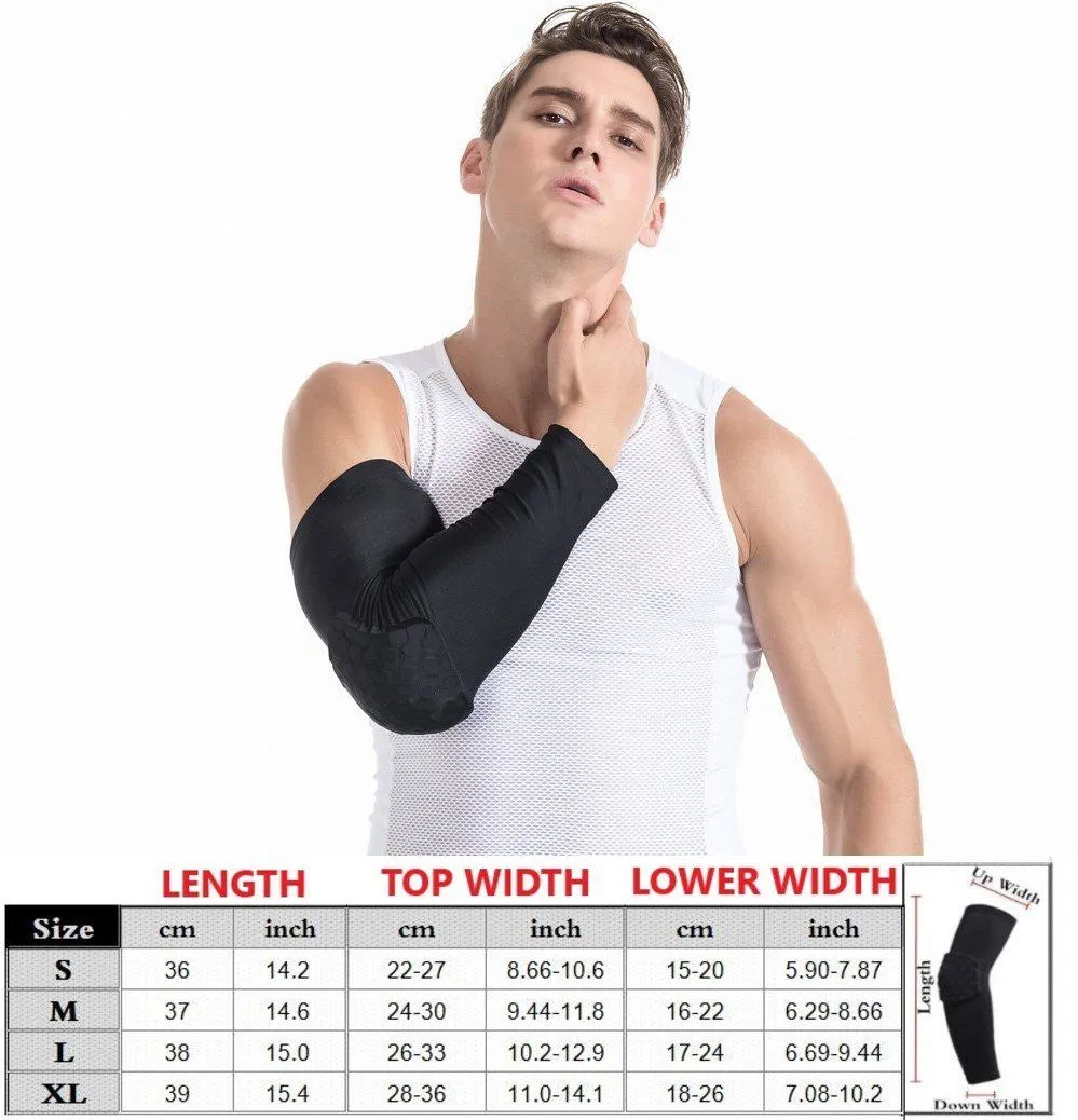 Compression Arm Sleeve - Elbow Support w/ HoneyComb Pad