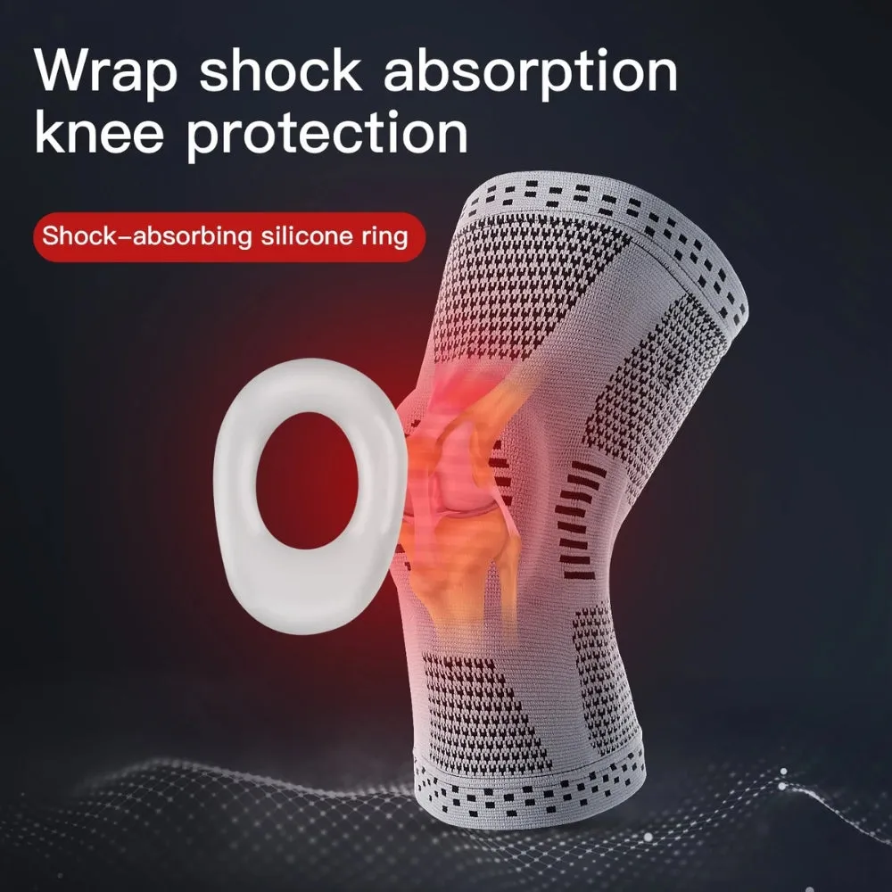 Compression Knee Sleeves with Support – Adjustable Knee Brace for Skiing, Sports & Daily Comfort