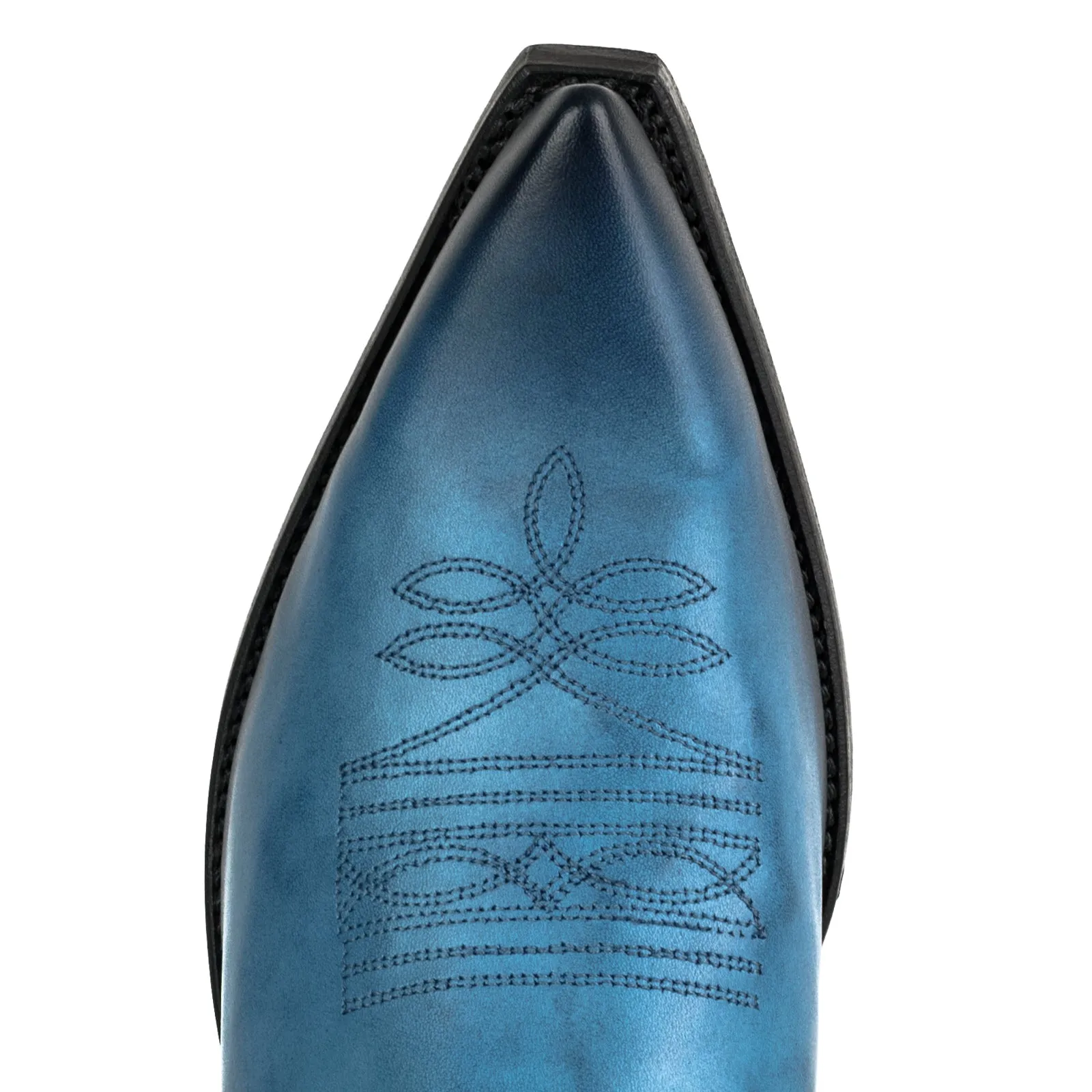 Cowboy Boots for Women and Men Handcrafted Blue Leather 1920s Texans