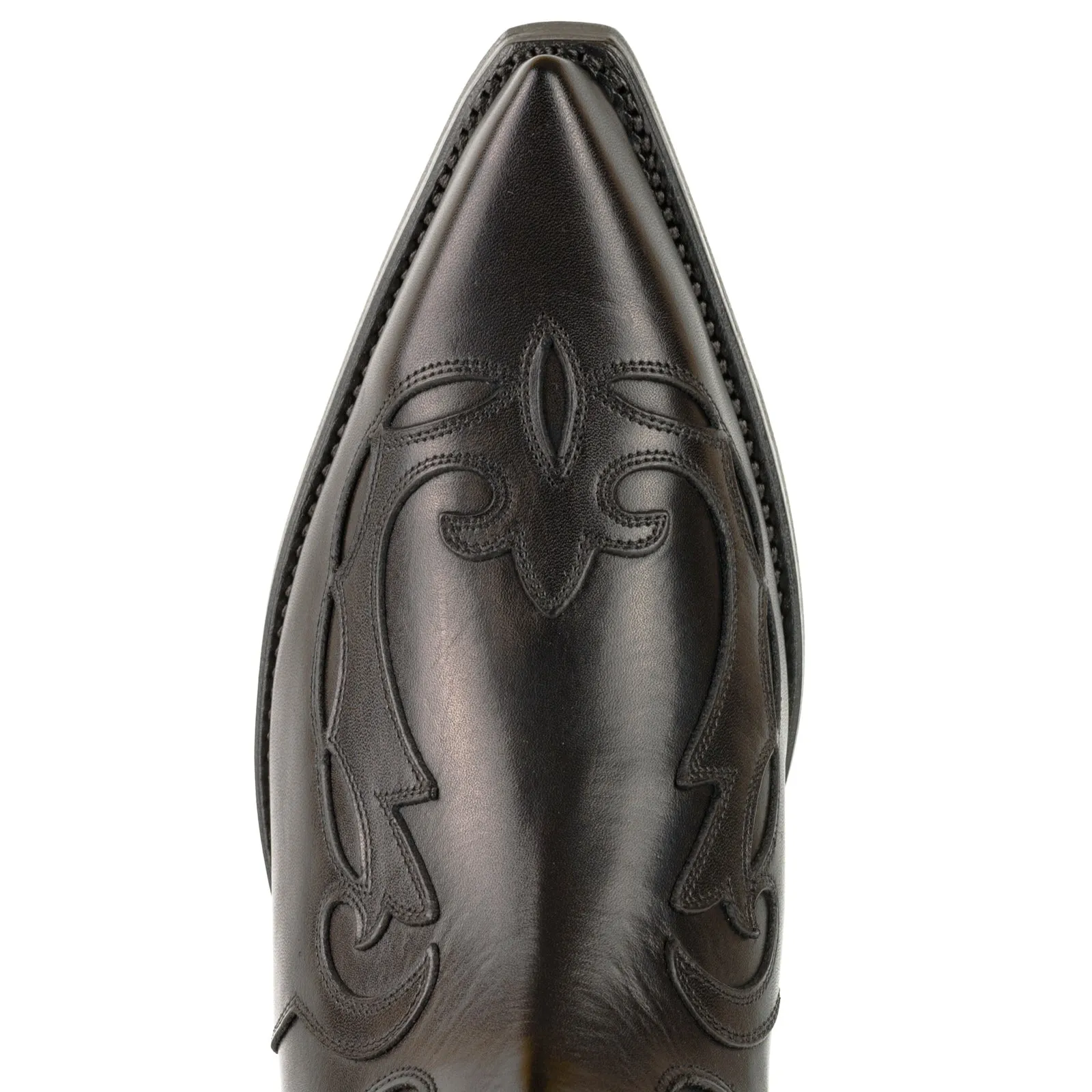 Cowboy Boots or Ankle Boots for Women and Men Handcrafted Black Leather Urban 1931