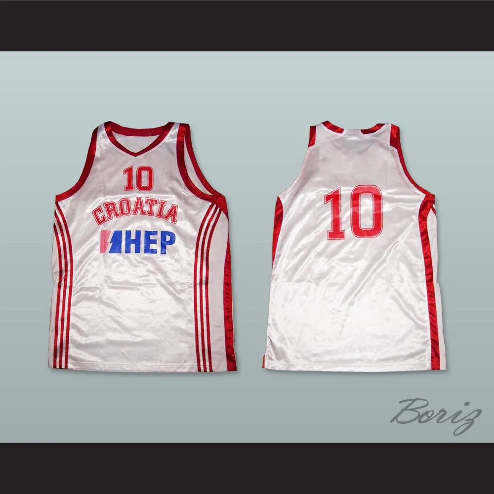 Croatia 10 National Team Basketball Jersey