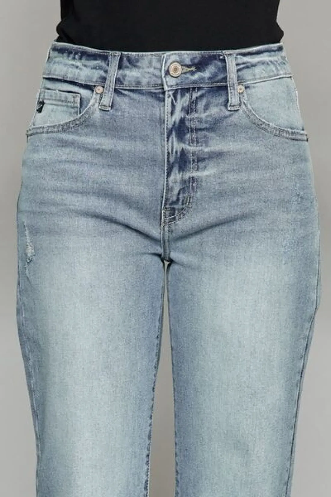 Cropped Wide Leg Jeans
