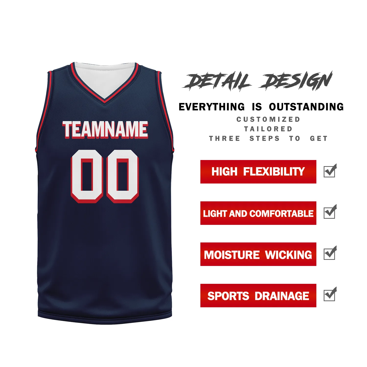 Custom Deep Blue Classic Style Sports Uniform Basketball Jersey BBJ01-bd0a70ba