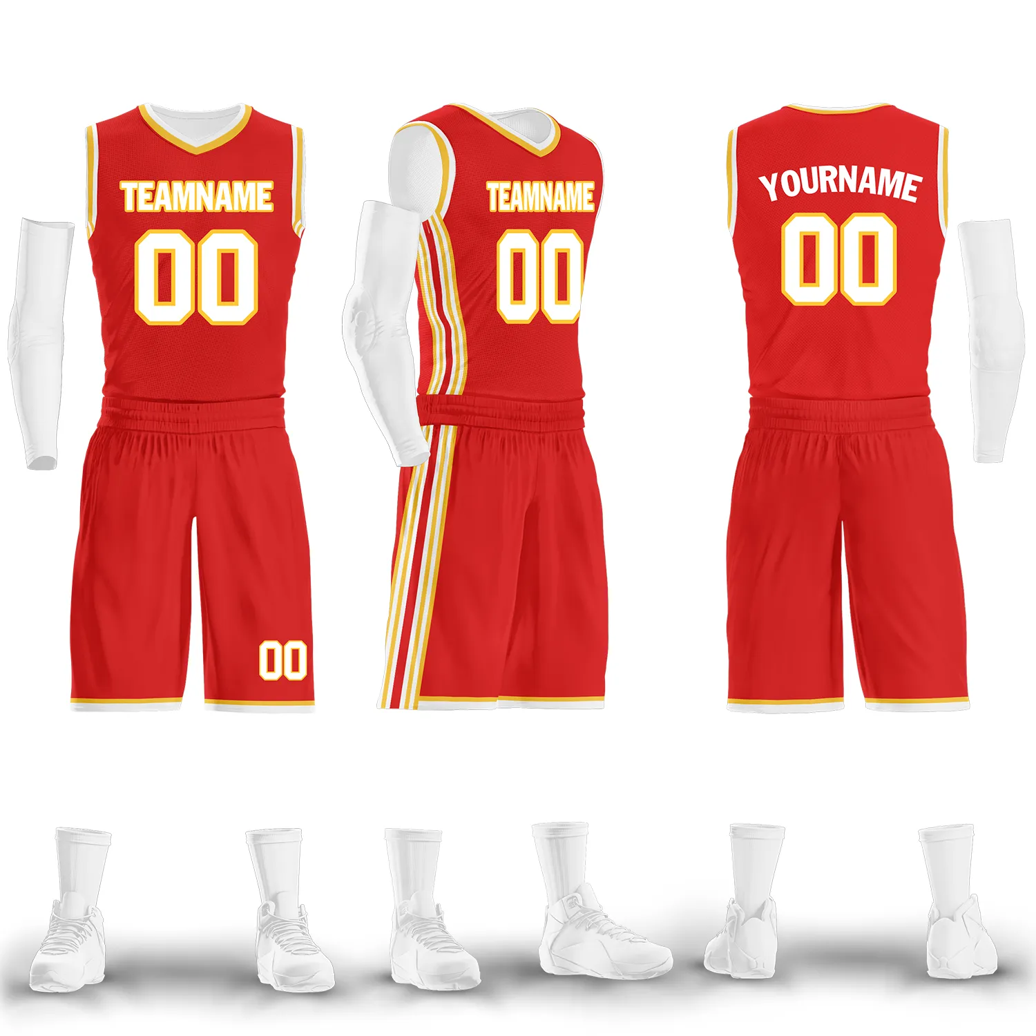 Custom Red Classic Style Sports Uniform Basketball Jersey BBJ01-bd0a70b7