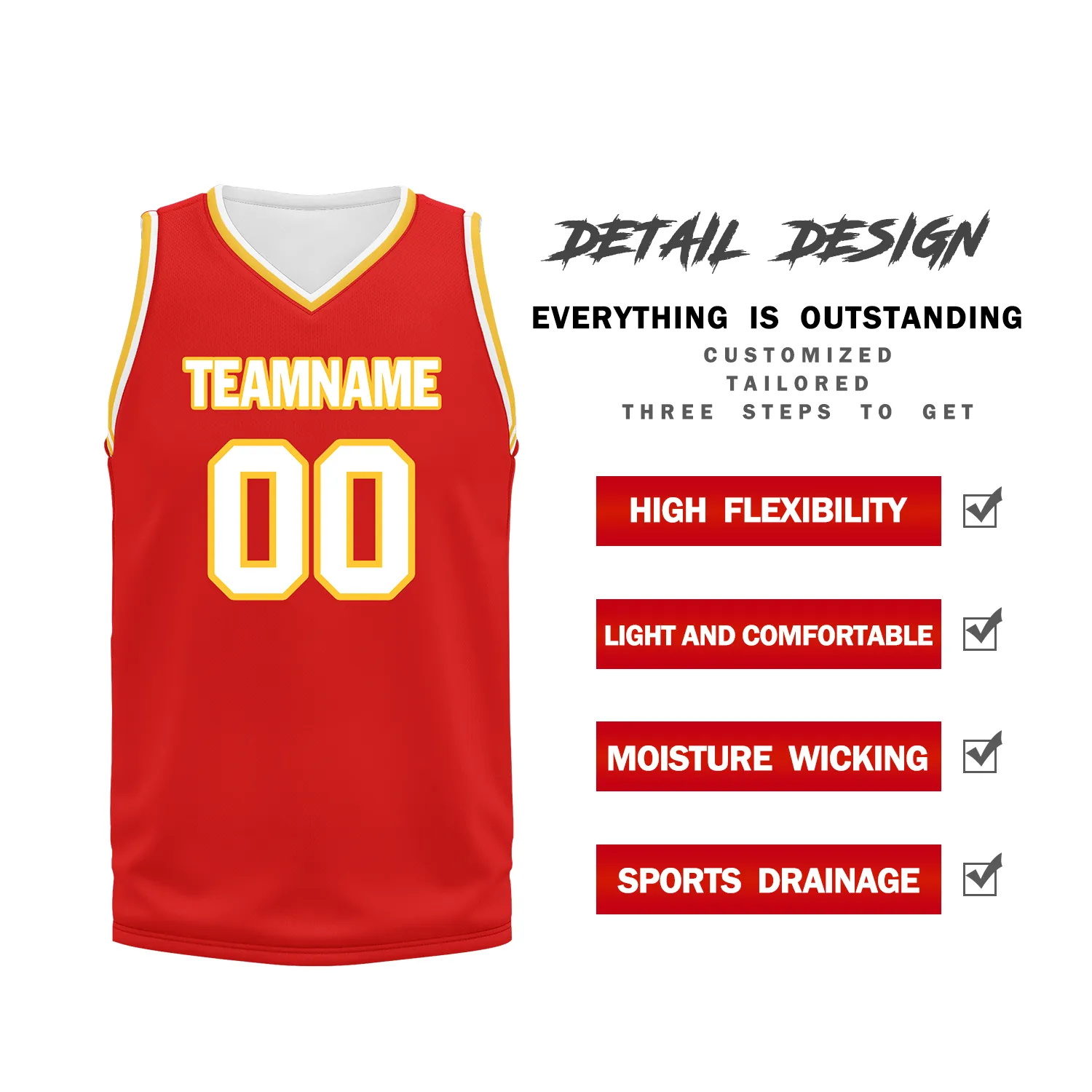 Custom Red Classic Style Sports Uniform Basketball Jersey BBJ01-bd0a70b7