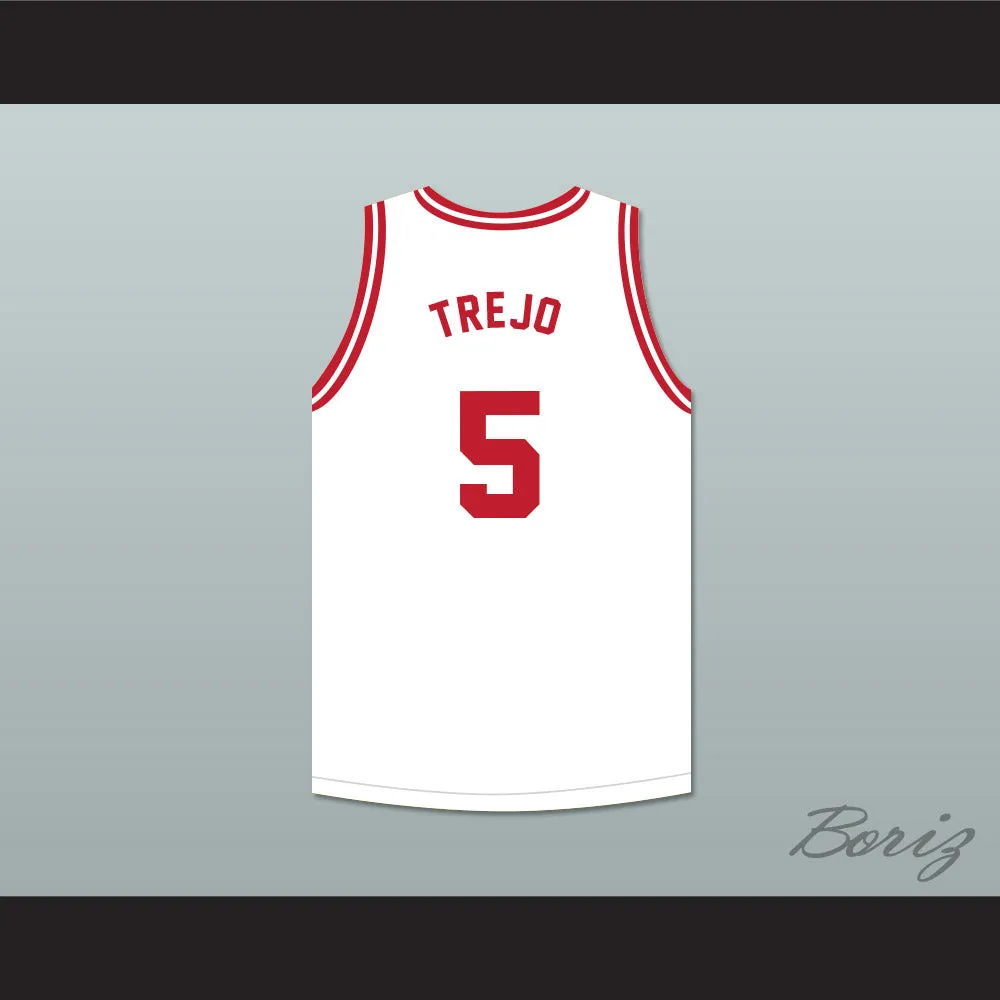 Danny Trejo 5 Tijuana Piranhas White Basketball Jersey Mexican Expansion Team