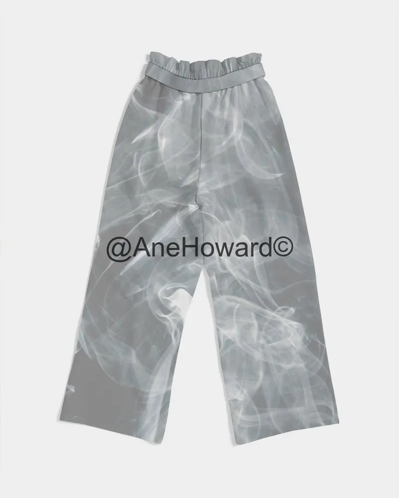 Dark Smoke Women's High-Rise Wide Leg Pants