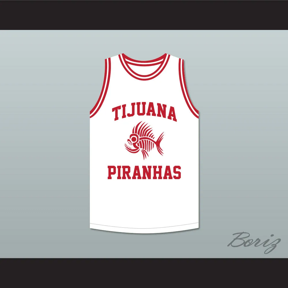 DeMarcus Cousins 0 Tijuana Piranhas White Basketball Jersey Mexican Expansion Team