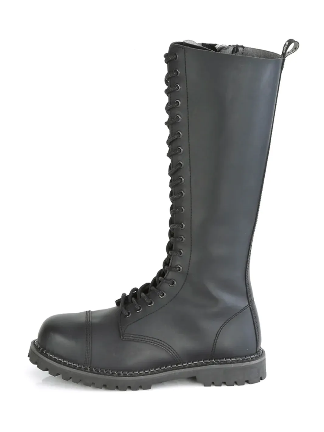 DEMONIA RIOT-20 - BLACK VEGAN LEATHER ✰ PRE ORDER ✰