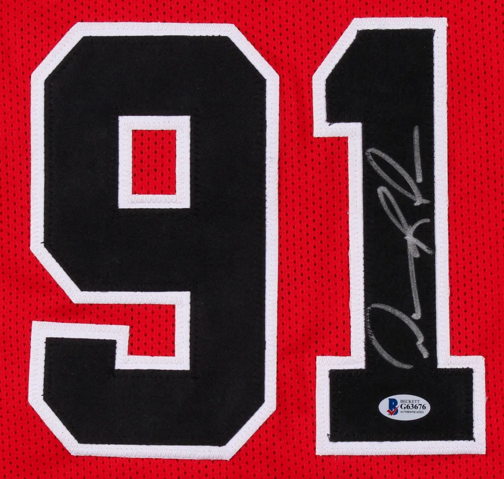 Dennis Rodman Signed Chicago Bulls Jersey (Beckett COA) (Size: XL)