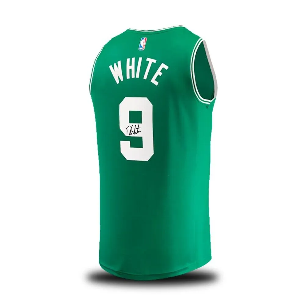 Derrick White Autographed Boston Celtics Green Basketball Jersey JSA PSA Pass
