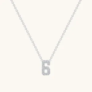 Diamond Number Necklace