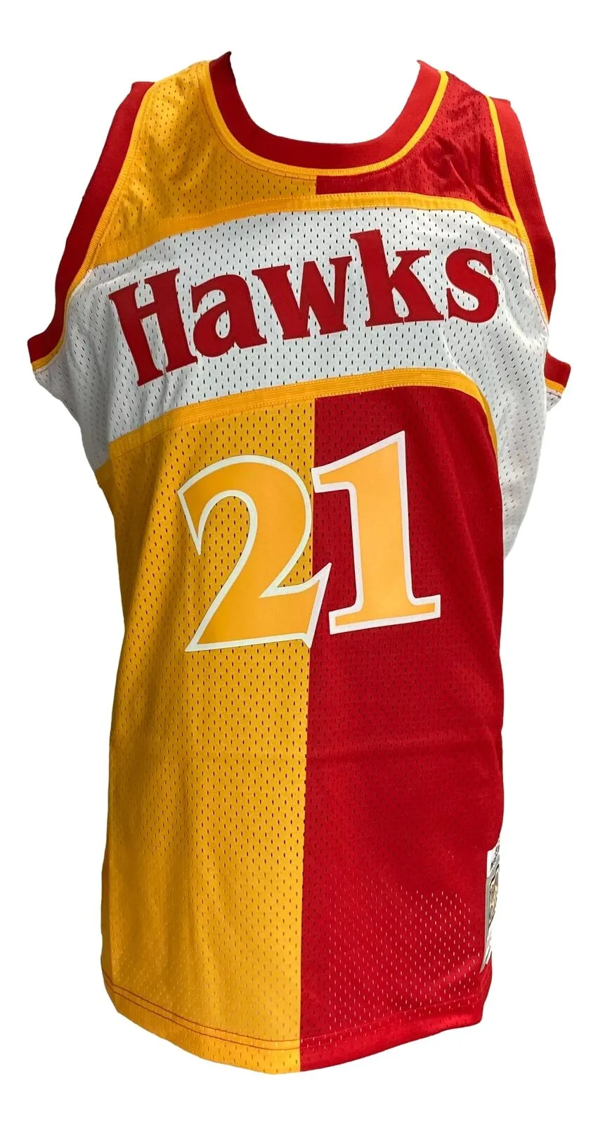 Dominique Wilkins Signed Atlanta Hawks M&N 1986-87 HWC Swingman Jersey JSA