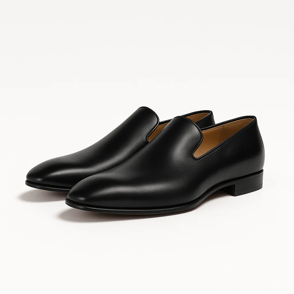 Domoir | Classic Plain Leather Loafers
